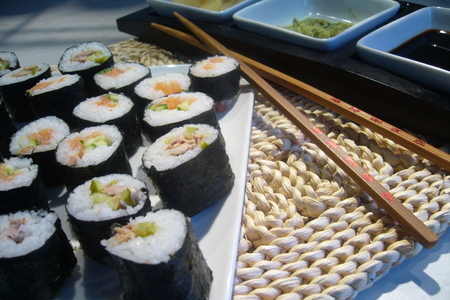 Хосомаки-суши (тонкие суши-роллы): шаг 6