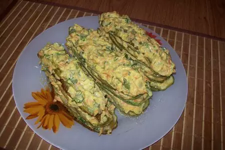 Кабачки слоёные, фаршированные.: шаг 5