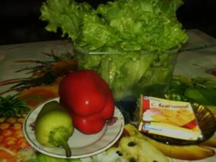 Салатные кулечки: шаг 1