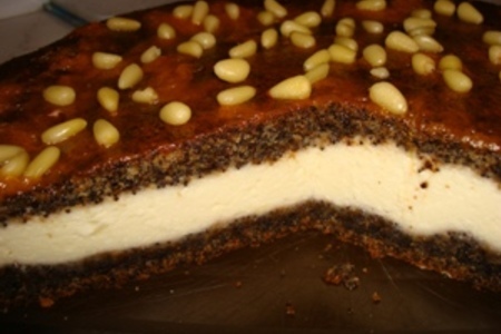Маковый пирог-торт с творожной прослойкой: шаг 8
