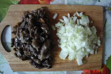 Пирожки с рисом и грибами: шаг 3