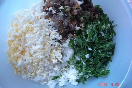 Пирожки с рисом и грибами: шаг 4