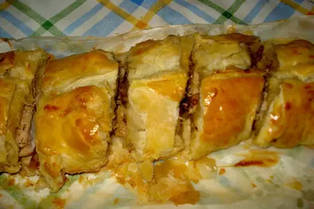 Мясо в слоеном тесте: шаг 5