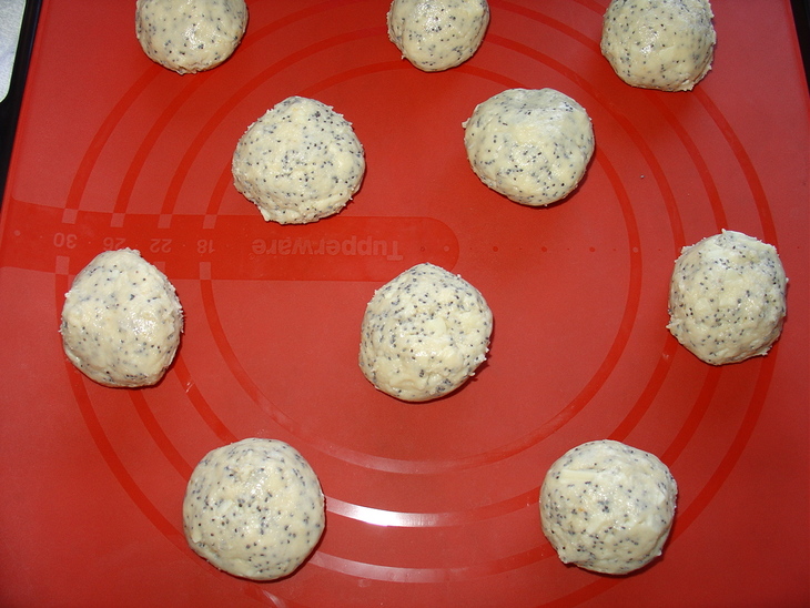 Lemon cookies с белым шоколадом и маком.: шаг 4