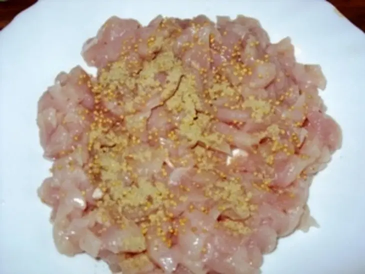 Куриный хлебец с овощами, с "сырно-куражной" начинкой: шаг 4