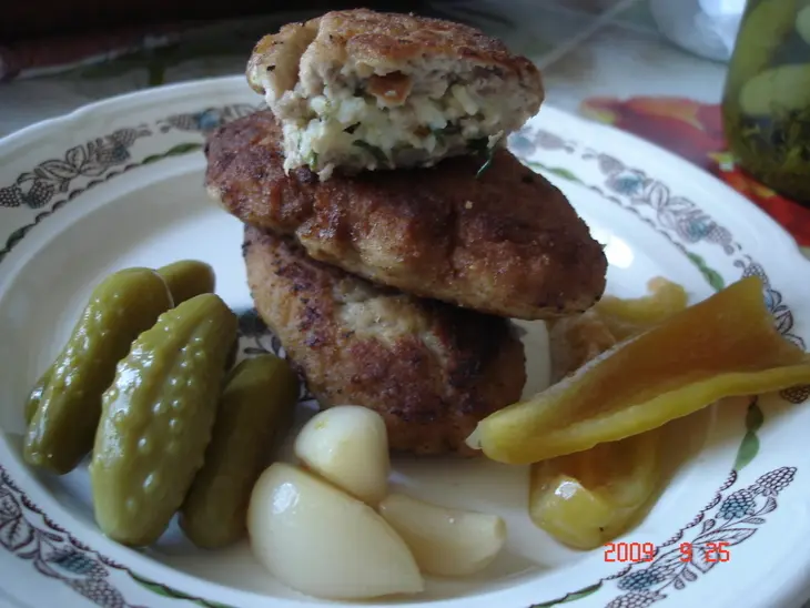 Зразы мясные с грибами: шаг 4