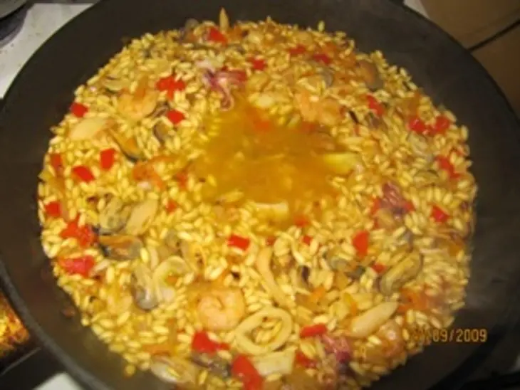 Ризотто с карри и морепродуктами: шаг 1