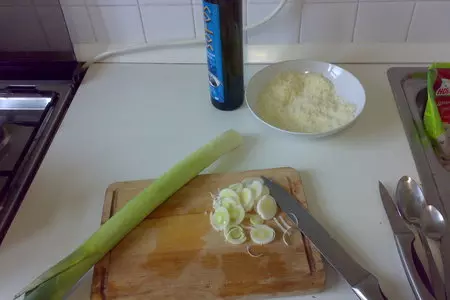 Ризотто  с луком пореем и грибами: шаг 1