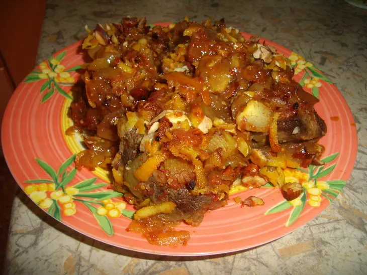 Мясо в апельсиновом соусе: шаг 4