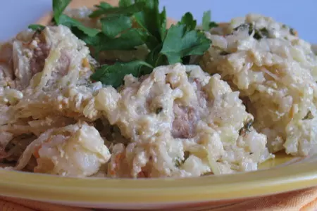 Мясные шарики с рисом и кольраби.: шаг 6