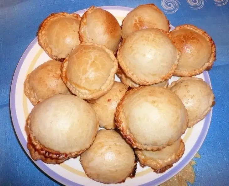 Пышки с яблочной начинкой: шаг 5
