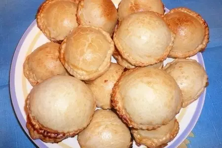 Пышки с яблочной начинкой: шаг 5
