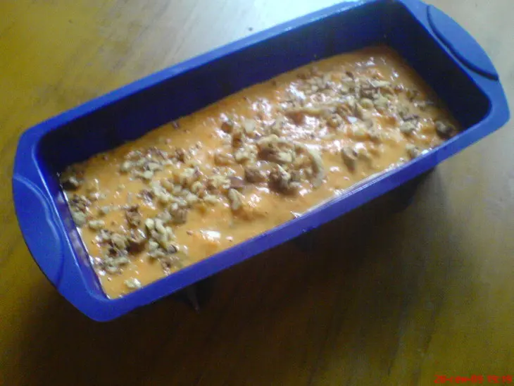 Тыквенный  пирог с ананасом и изюмом: шаг 4