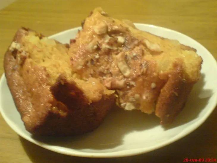 Тыквенный  пирог с ананасом и изюмом: шаг 6
