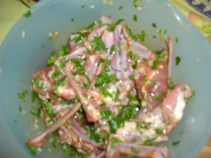 Пикантные бараньи  ребрышки: шаг 2