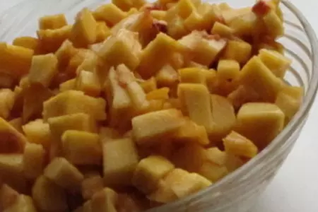 Крамбль с персиками и лавандой: шаг 3