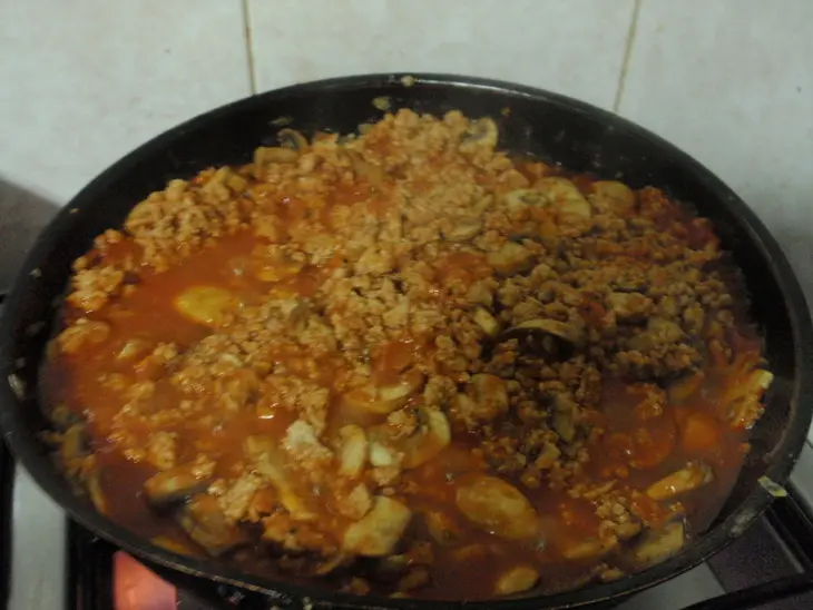 Лазанья с мясом и грибами: шаг 3
