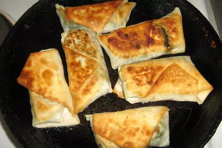 Лаваш с яйцом и шпинатом.: шаг 5