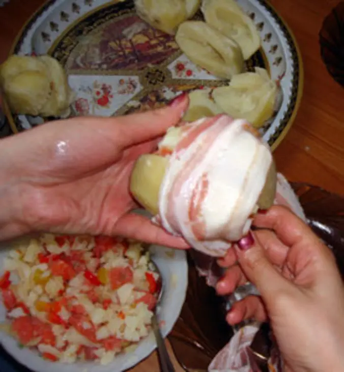 Фаршированный картофель: шаг 2