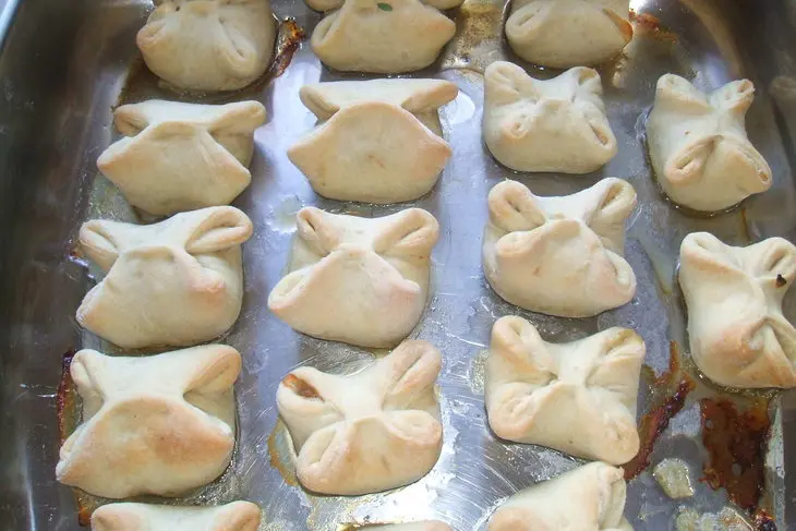 Мучные кармашки: шаг 5