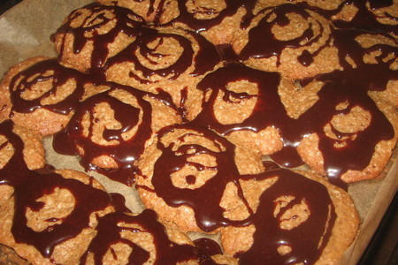 Печенье кофейное в шоколадной глазури.: шаг 8