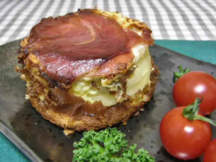 Картофельный куличик с сыром: шаг 8