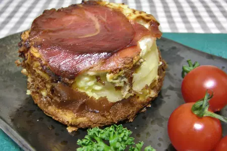 Картофельный куличик с сыром: шаг 8