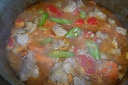 Индюшатина (красное мясо) с овощами.: шаг 4