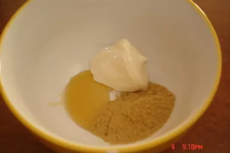 "мясной веер с овощами в медово-горчичном соусе": шаг 2