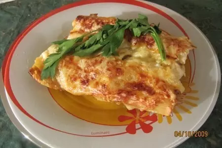 Каннеллони с цуккини, грибами и кедровыми орешками: шаг 9