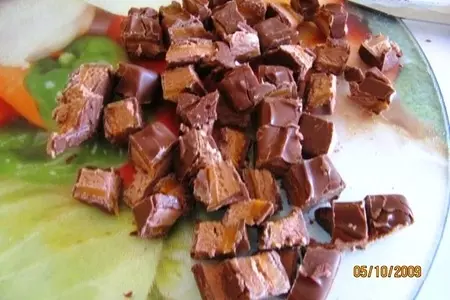 Шоколадно-карамельное мороженое: шаг 1