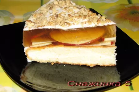 Пирог "яблоки под снегом": шаг 5