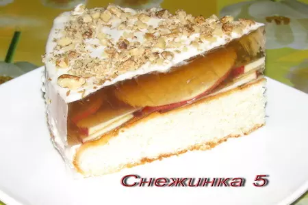 Пирог "яблоки под снегом": шаг 6