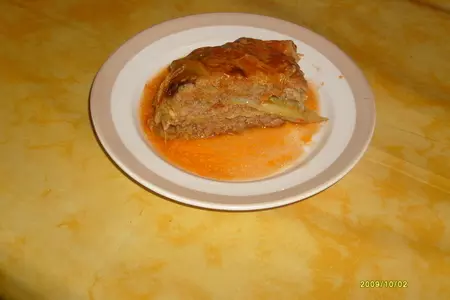 "лазанья" из савойской капусты.: шаг 5