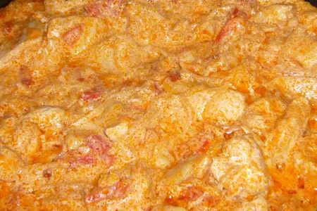 Куриные грудки с репой в сметане: шаг 6
