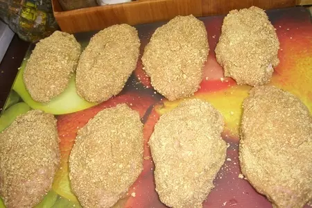 Котлеты куриные, а внутри гарнир:): шаг 8