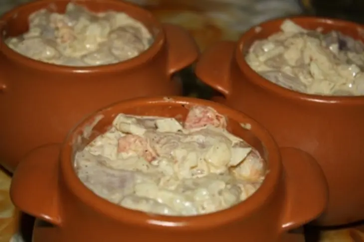 Перловка с курицей в горшочке: шаг 6
