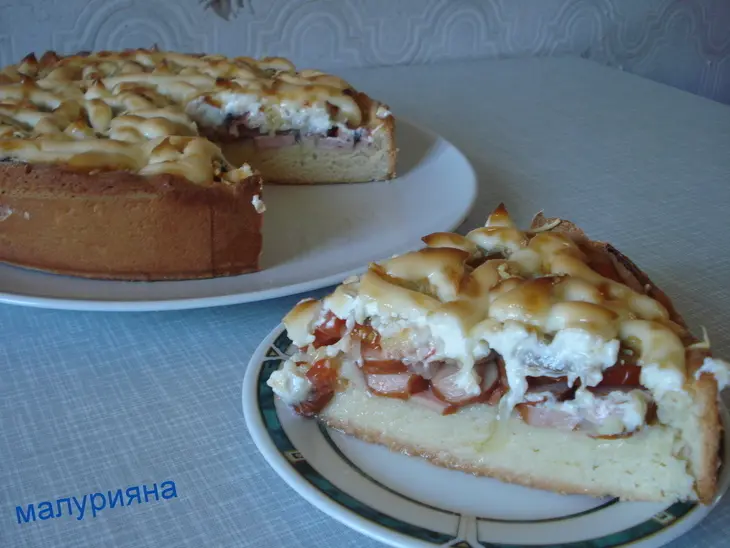 Пицца-пирог  " грибная ": шаг 9