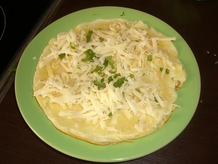 Омлетик - тортик быстрый, пышный, вкусный!!!: шаг 4