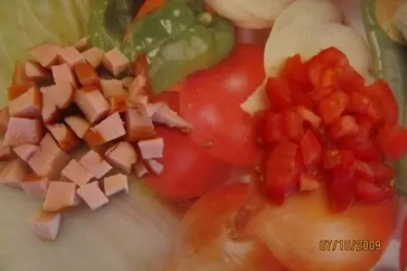 Копченый салат с маком: шаг 1