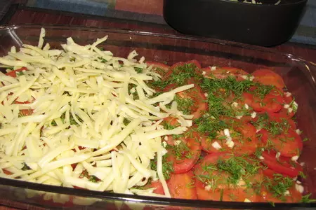 Куриная грудка, запечённая с баклажанами и помидорами: шаг 5