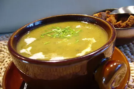 Гороховый супчик-пюре с фруктовой ноткой: шаг 3