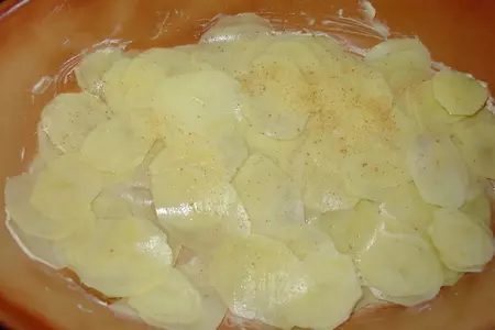 Рыбная запеканка со шпинатом и картофелем.: шаг 3