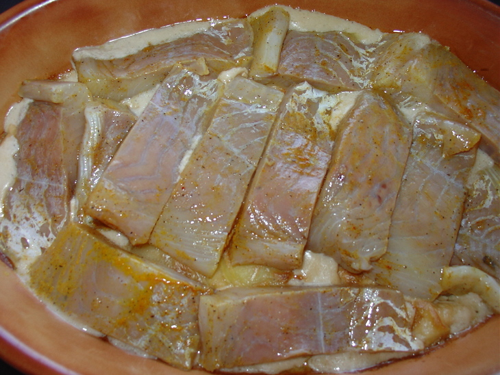 Рыбная запеканка со шпинатом и картофелем.: шаг 6