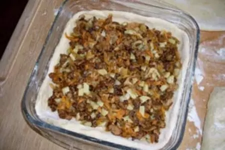 Пирог "кузовок с грибами": шаг 4