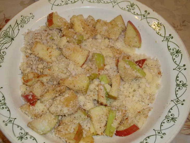 Маффины слоеные с яблоками и миндалем: шаг 2