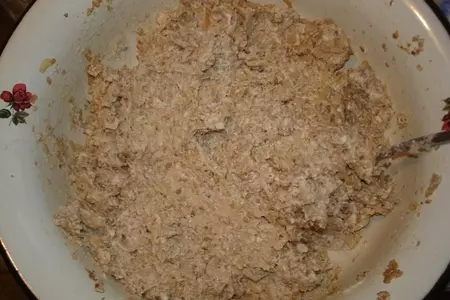 Овсяное печенье с яблоком и творогом: шаг 5
