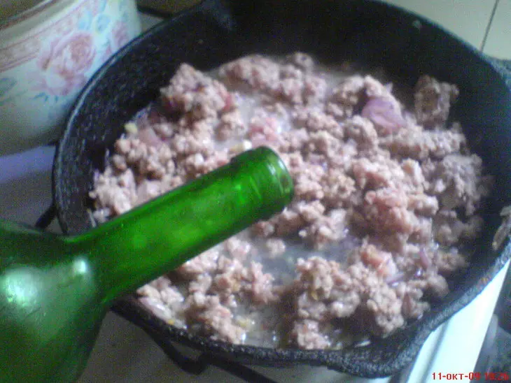 Макароны с колбасками и укропом: шаг 5