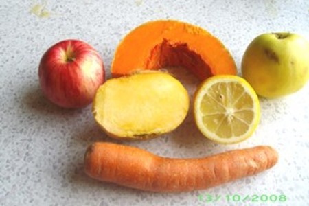 Десерт из овощей и фруктов: шаг 1