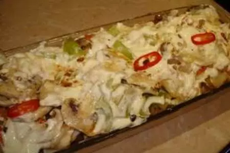 Щука жареная с овощным гарниром под сливочным соусом,  "по щучьему веленью, по моему хотенью!": шаг 6